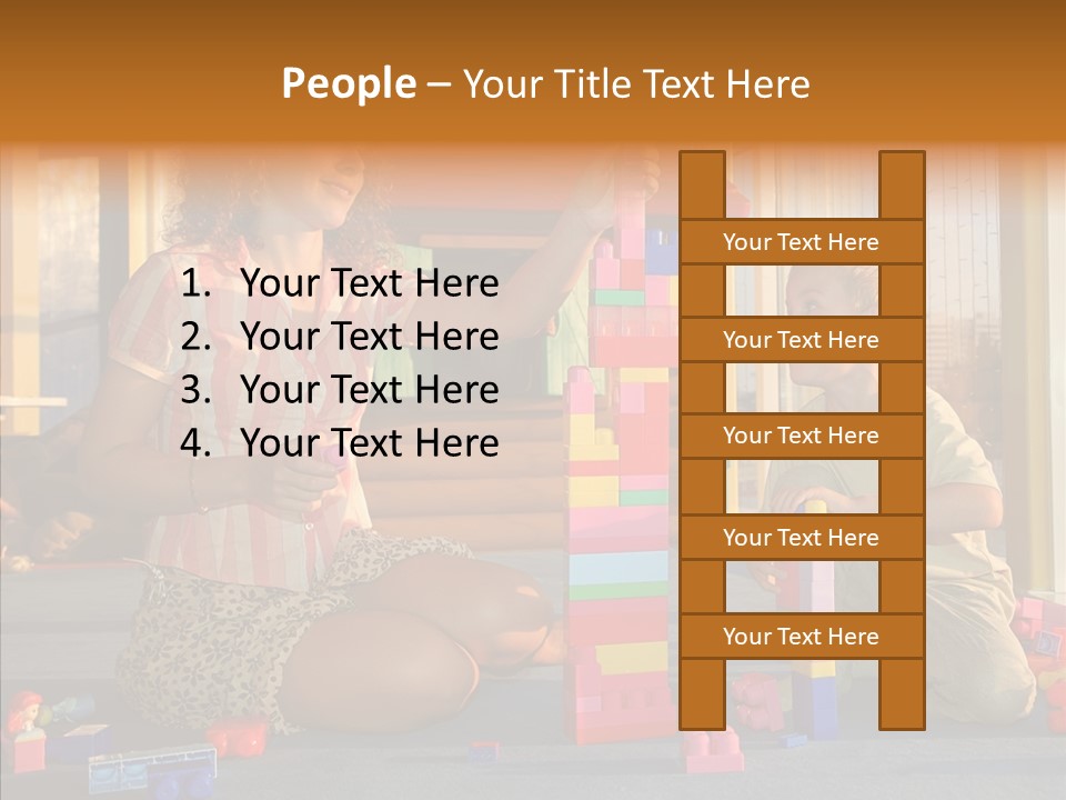 Young  Elder PowerPoint Template