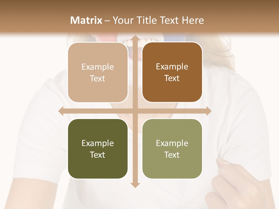 Female Elderly Human PowerPoint Template