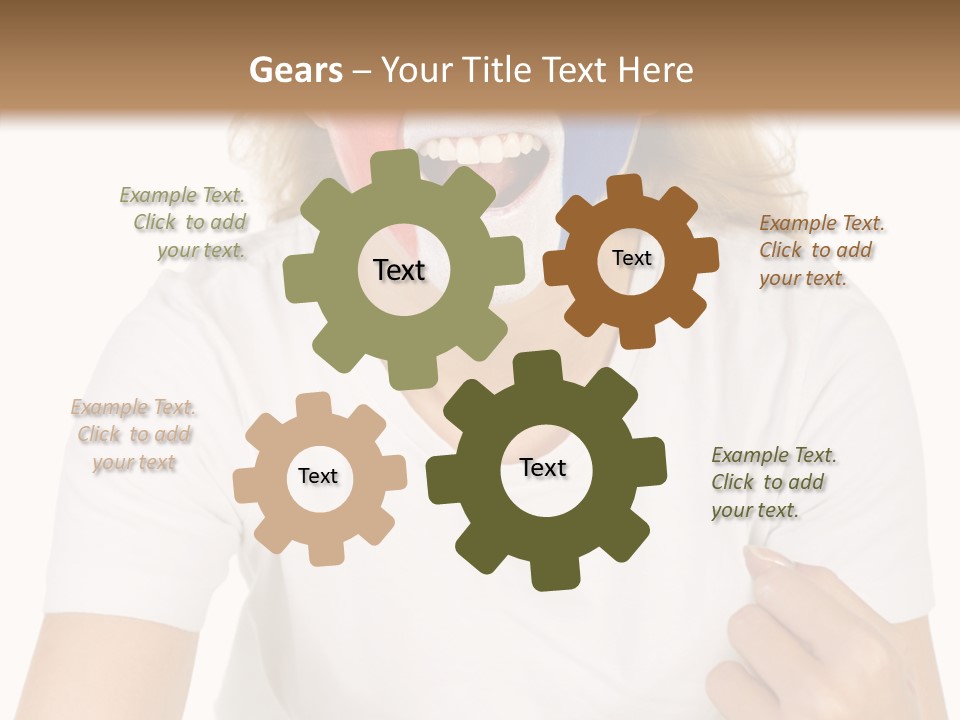 Female Elderly Human PowerPoint Template