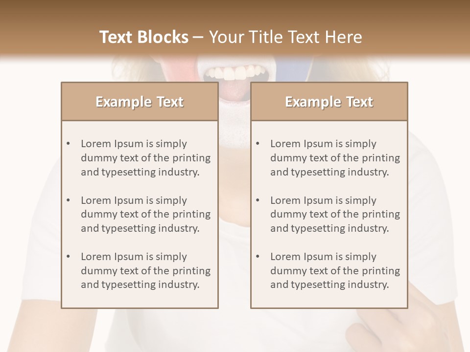 Female Elderly Human PowerPoint Template