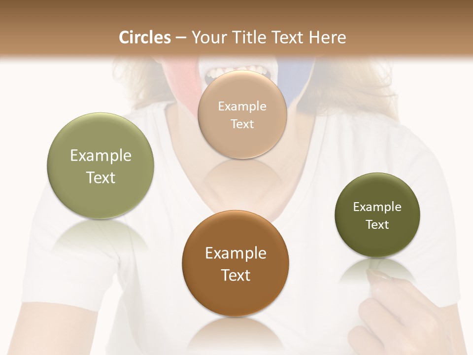 Female Elderly Human PowerPoint Template