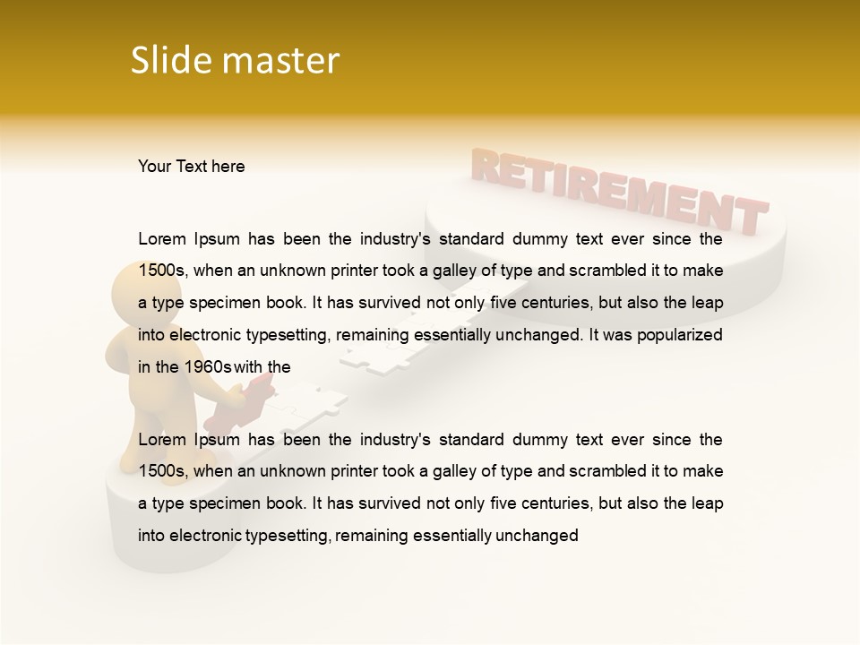 Elderly Senior Two PowerPoint Template