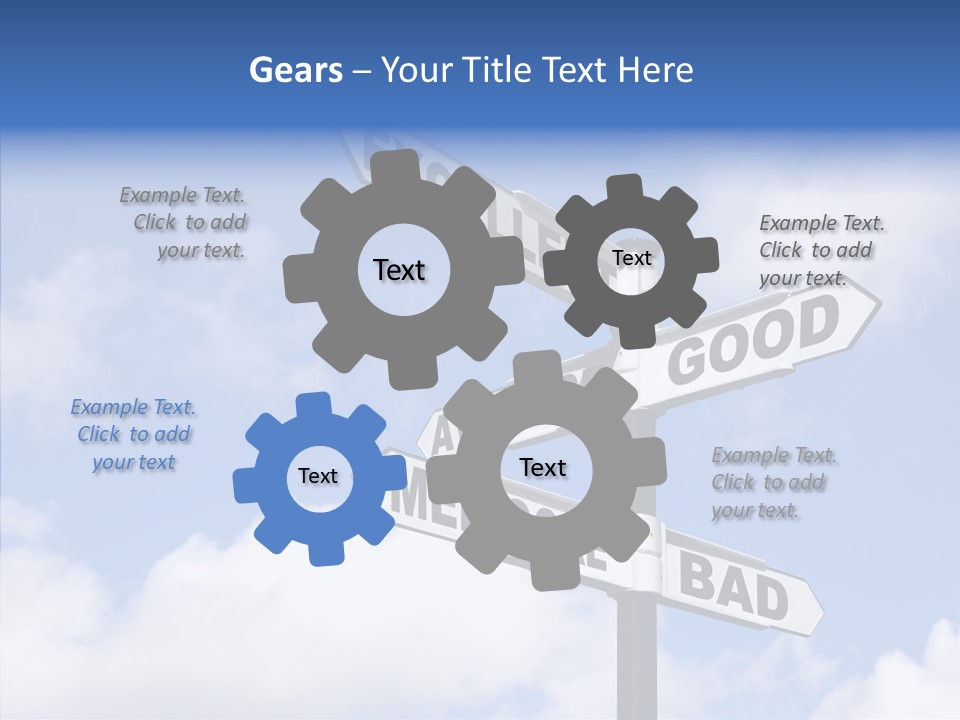 Elderly Grandmother Two PowerPoint Template