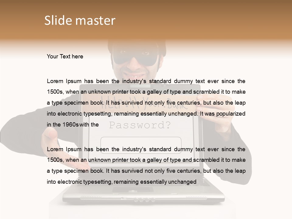 Young Aging Hold PowerPoint Template