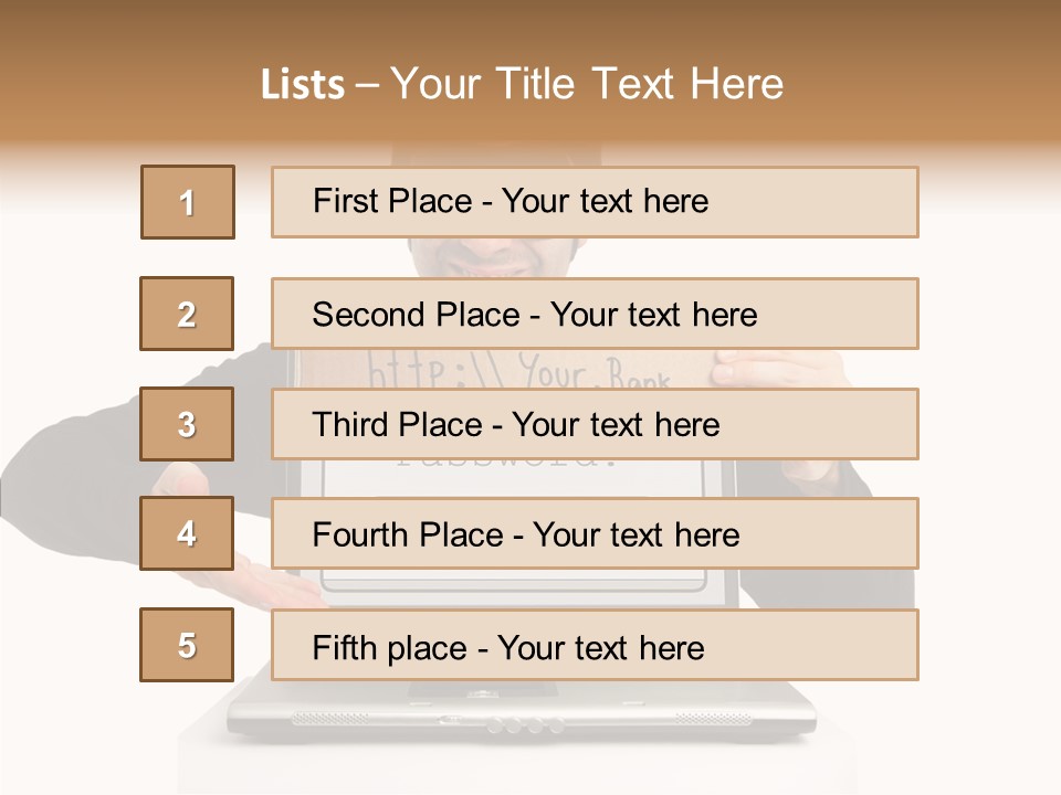Young Aging Hold PowerPoint Template