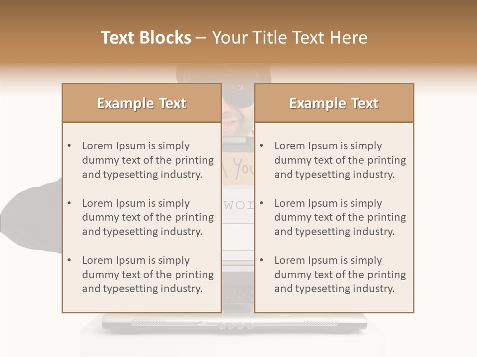 Young Aging Hold PowerPoint Template