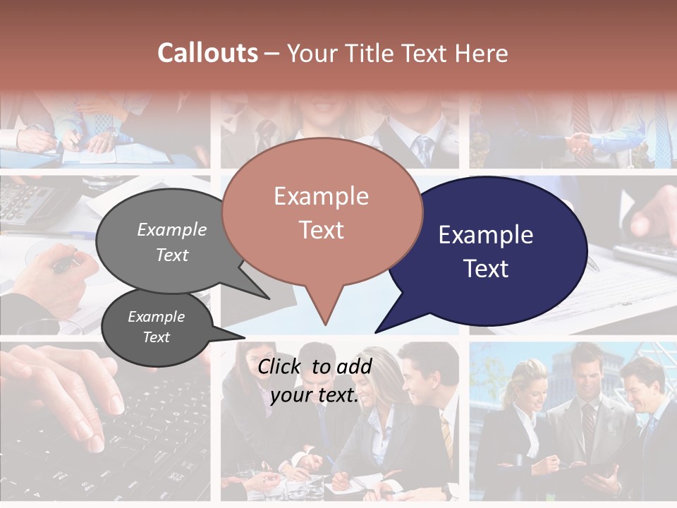 Adult White Background Help PowerPoint Template