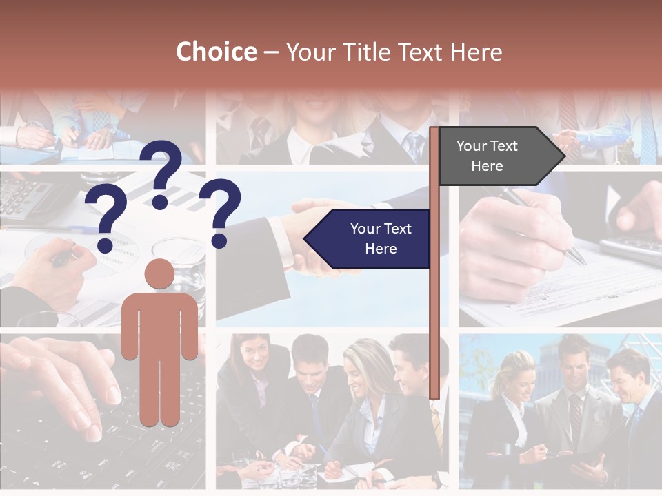 Adult White Background Help PowerPoint Template