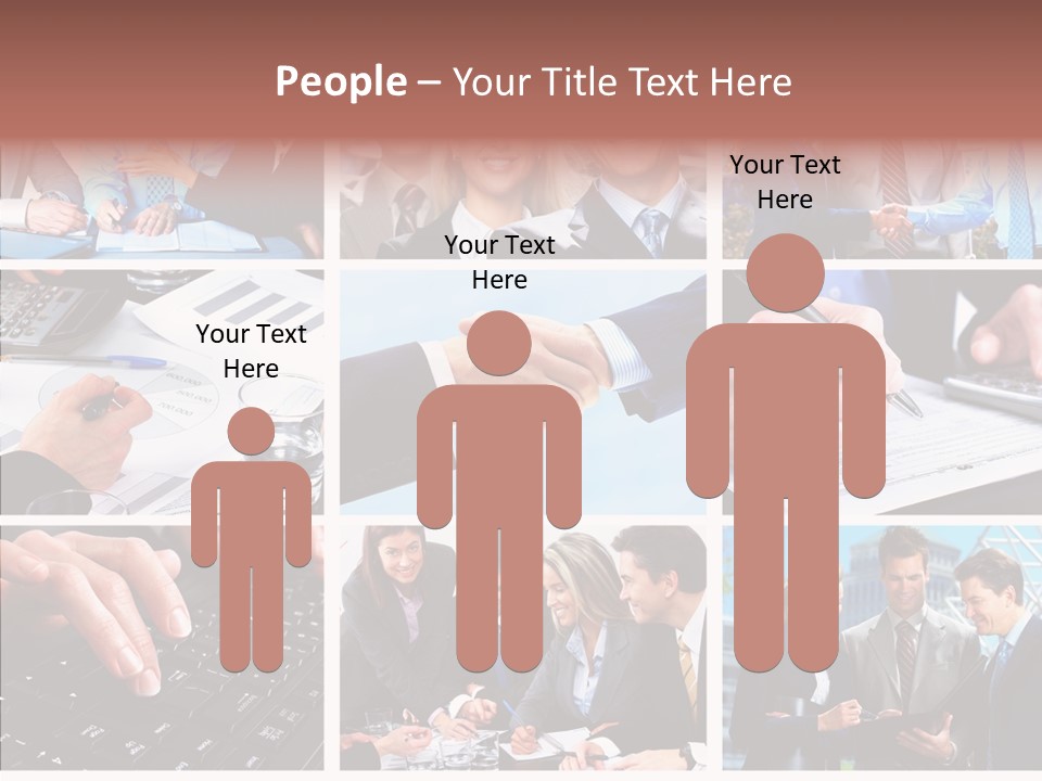 Adult White Background Help PowerPoint Template