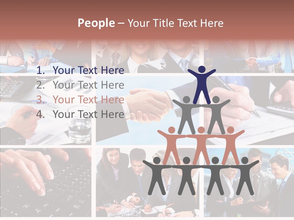 Adult White Background Help PowerPoint Template