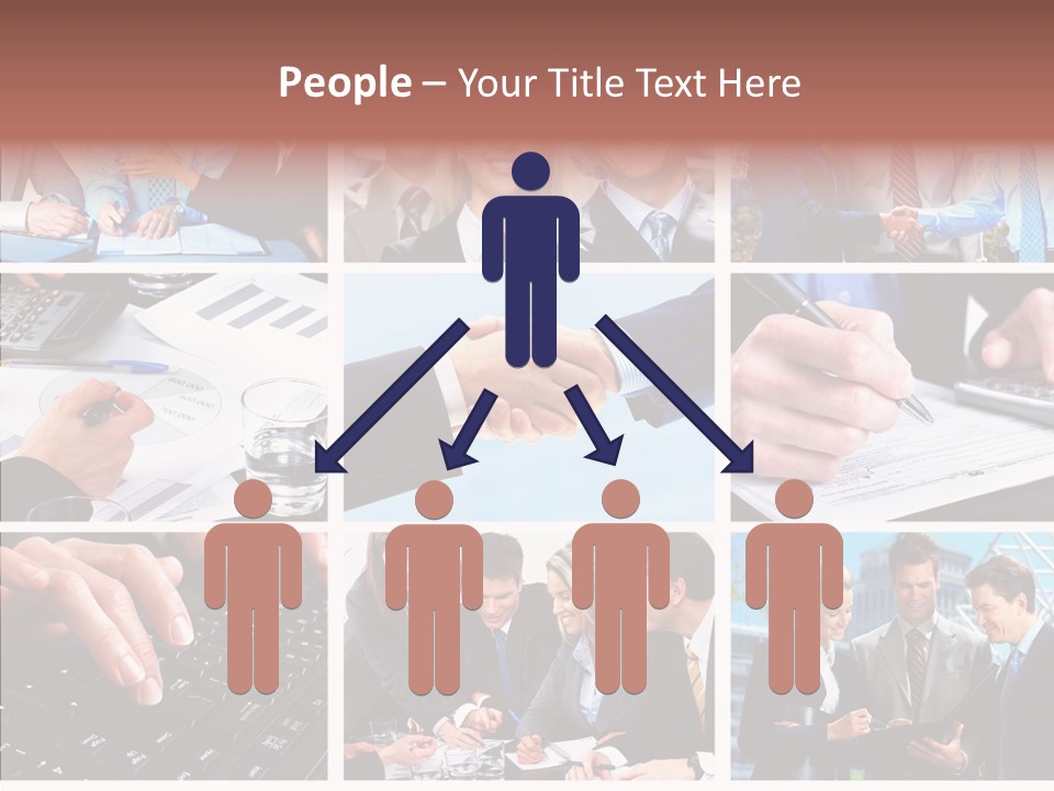 Adult White Background Help PowerPoint Template