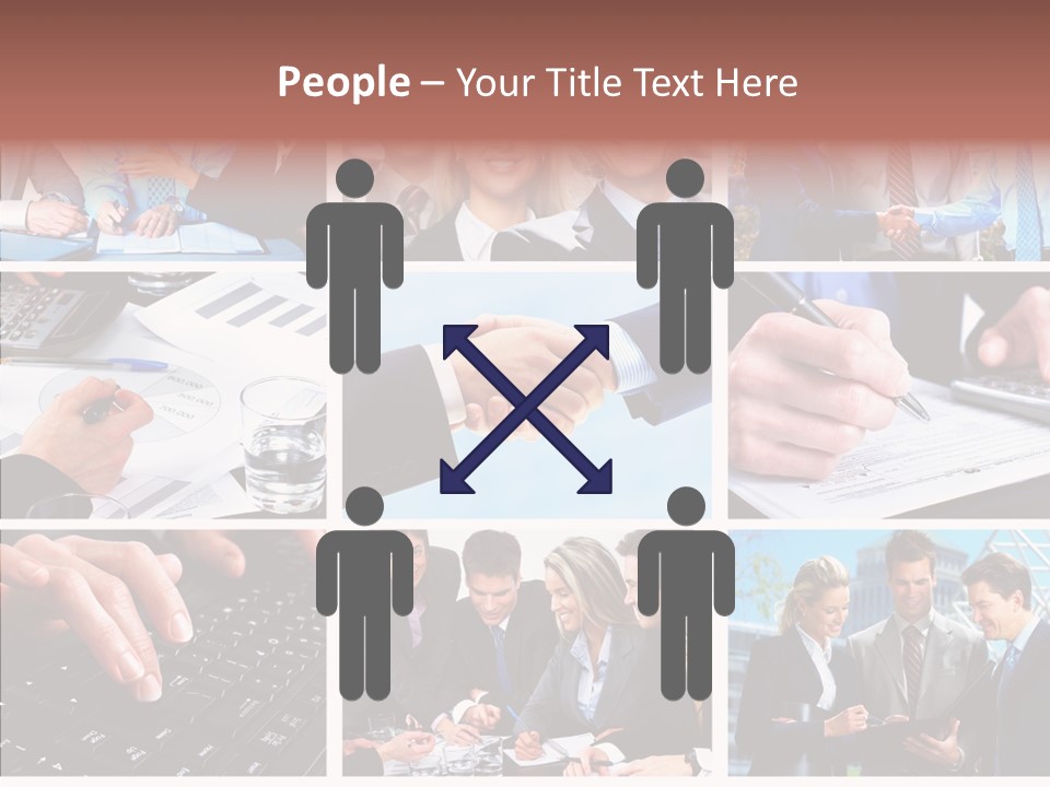 Adult White Background Help PowerPoint Template