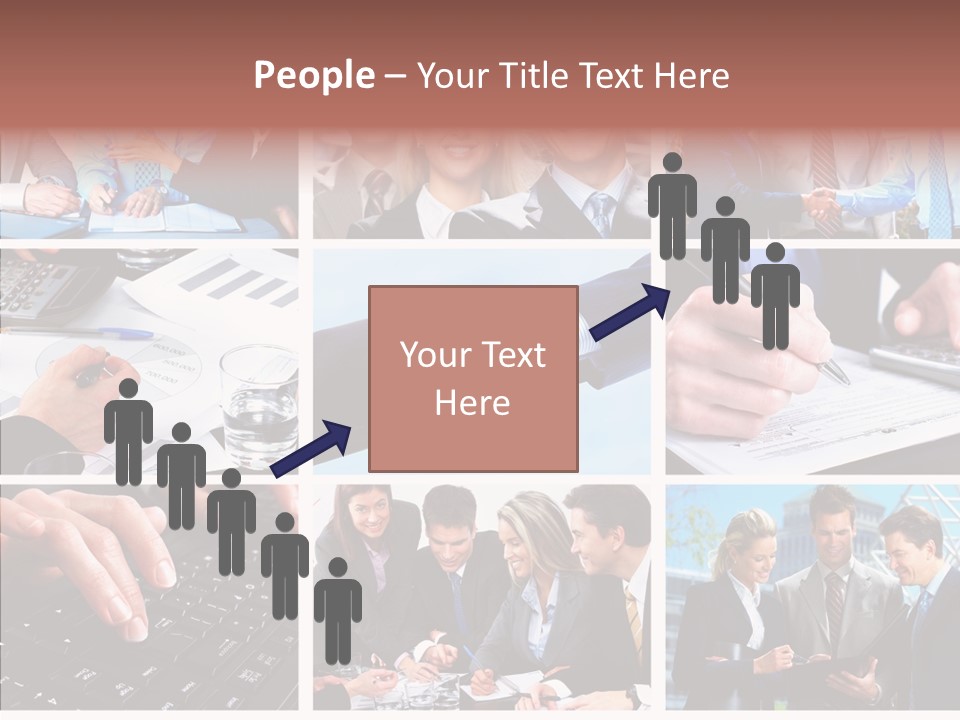 Adult White Background Help PowerPoint Template