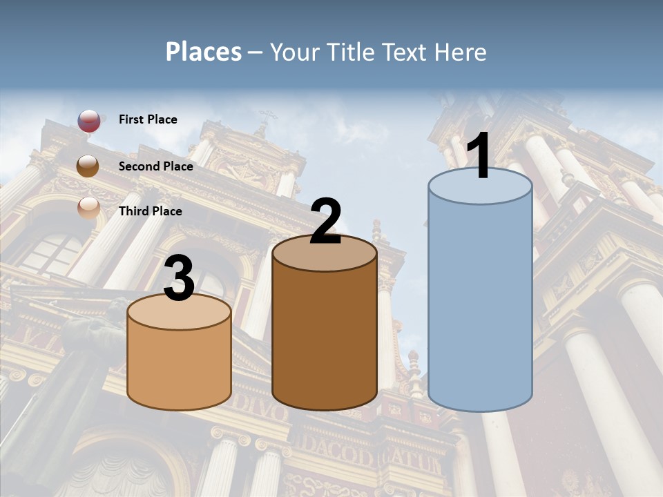 Elderly Touching Young PowerPoint Template