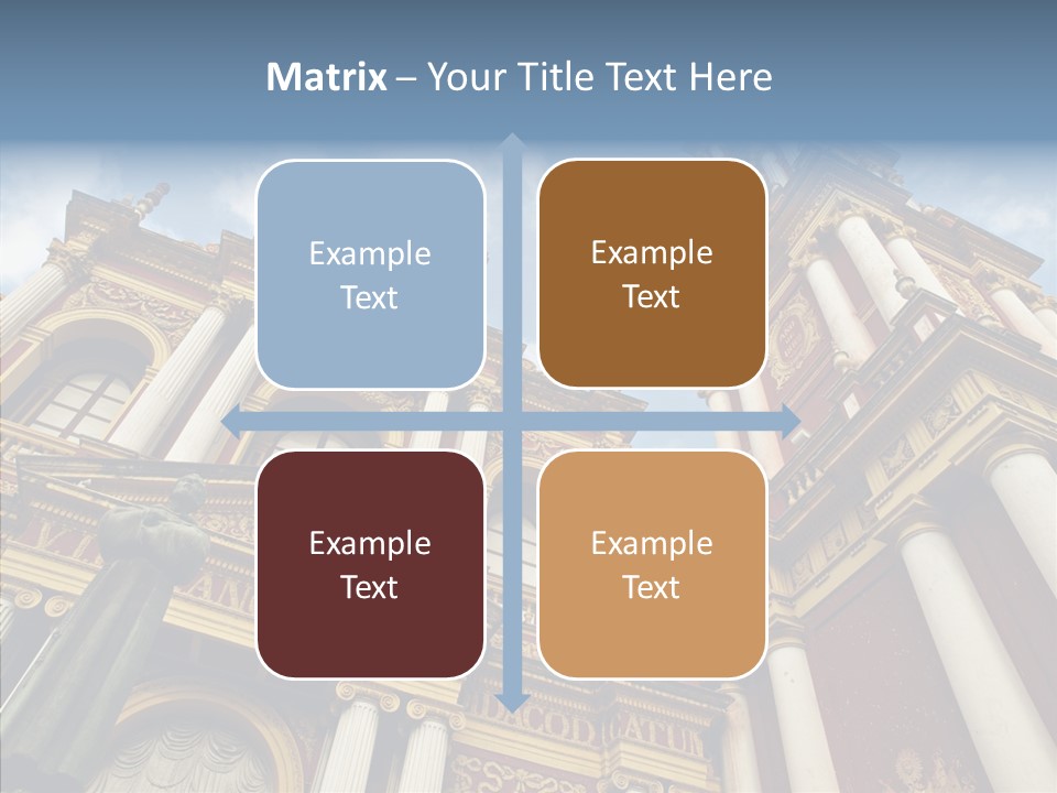 Elderly Touching Young PowerPoint Template