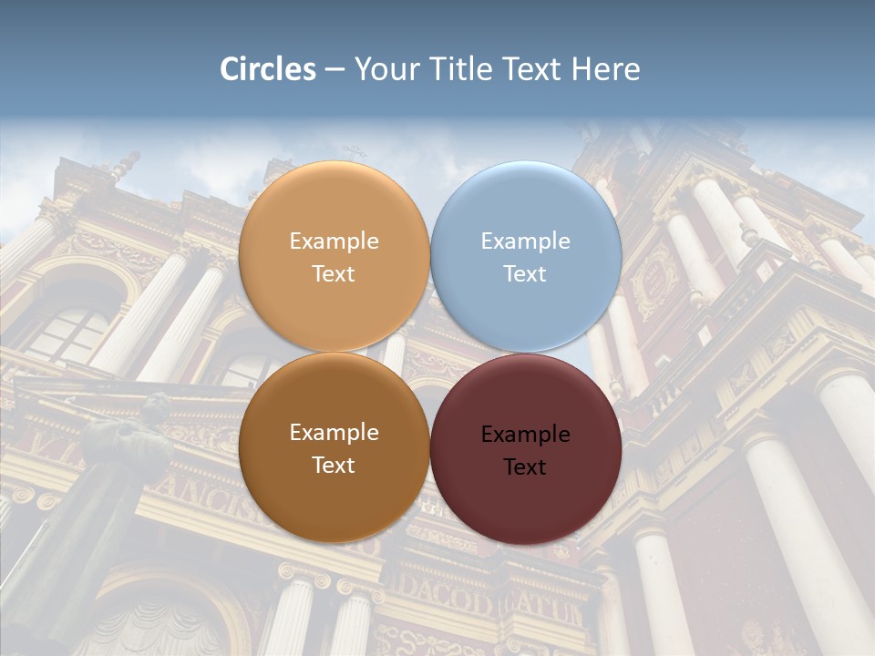 Elderly Touching Young PowerPoint Template