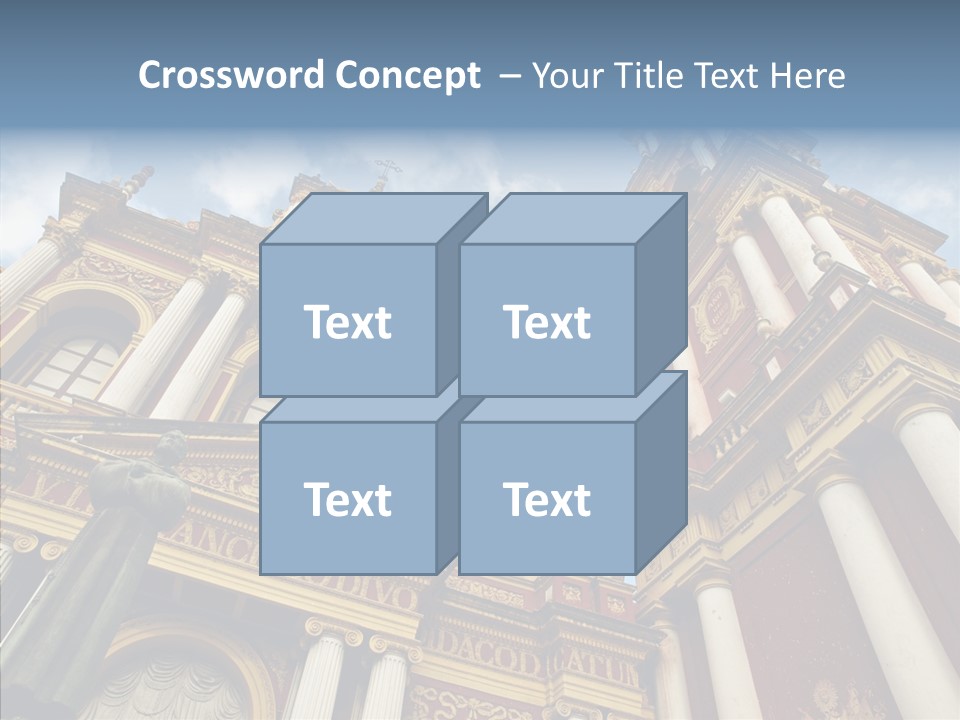 Elderly Touching Young PowerPoint Template
