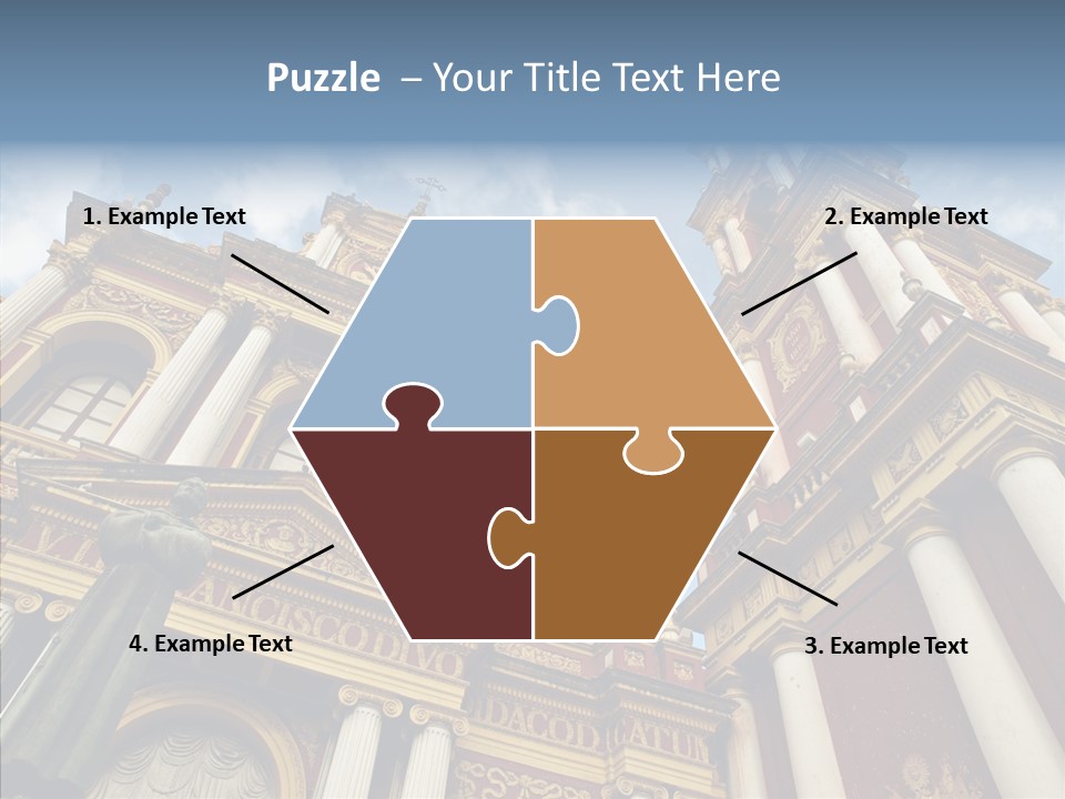 Elderly Touching Young PowerPoint Template