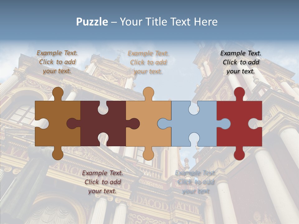 Elderly Touching Young PowerPoint Template