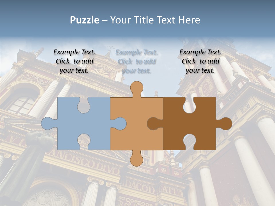 Elderly Touching Young PowerPoint Template