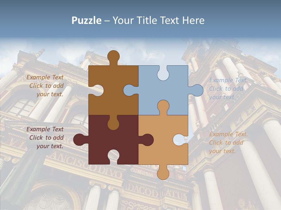 Elderly Touching Young PowerPoint Template