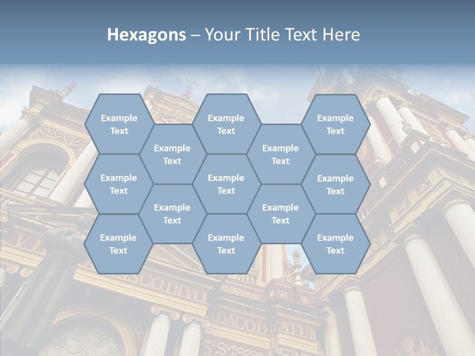 Elderly Touching Young PowerPoint Template