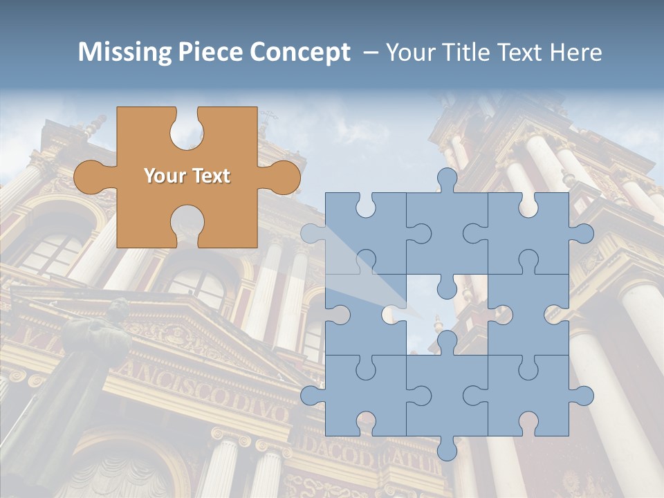 Elderly Touching Young PowerPoint Template