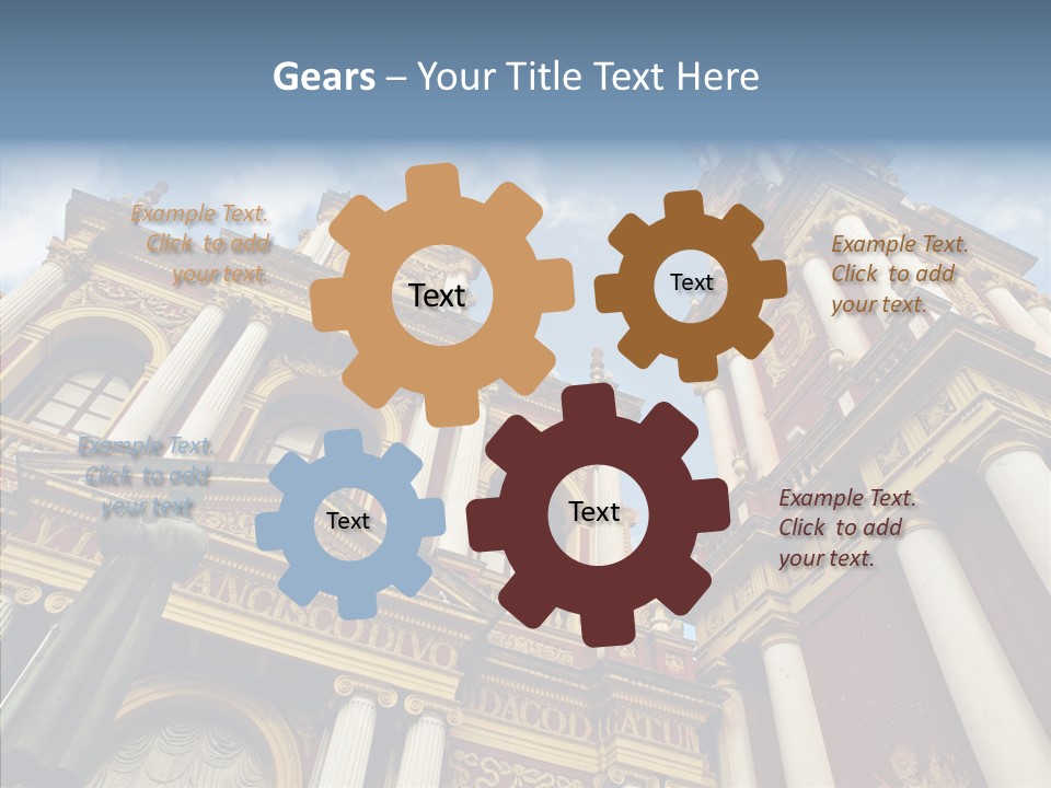 Elderly Touching Young PowerPoint Template