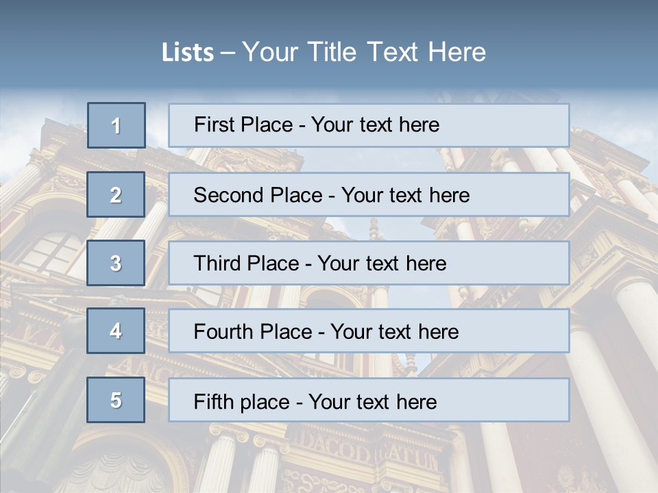 Elderly Touching Young PowerPoint Template