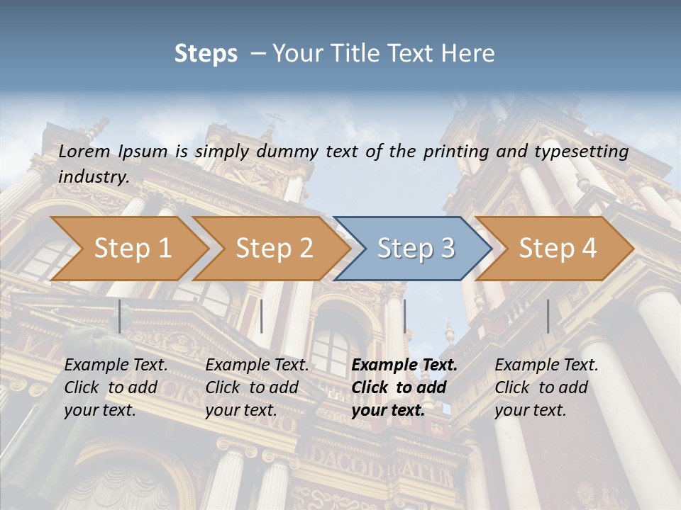 Elderly Touching Young PowerPoint Template