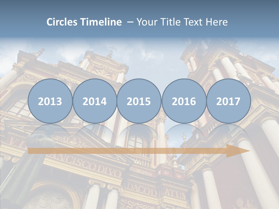 Elderly Touching Young PowerPoint Template