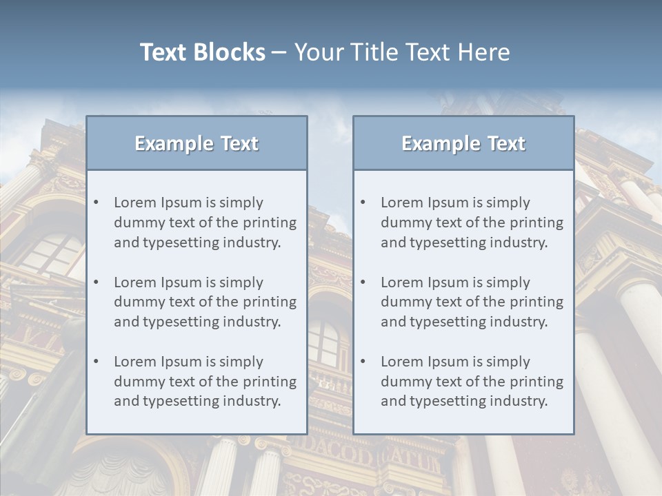 Elderly Touching Young PowerPoint Template