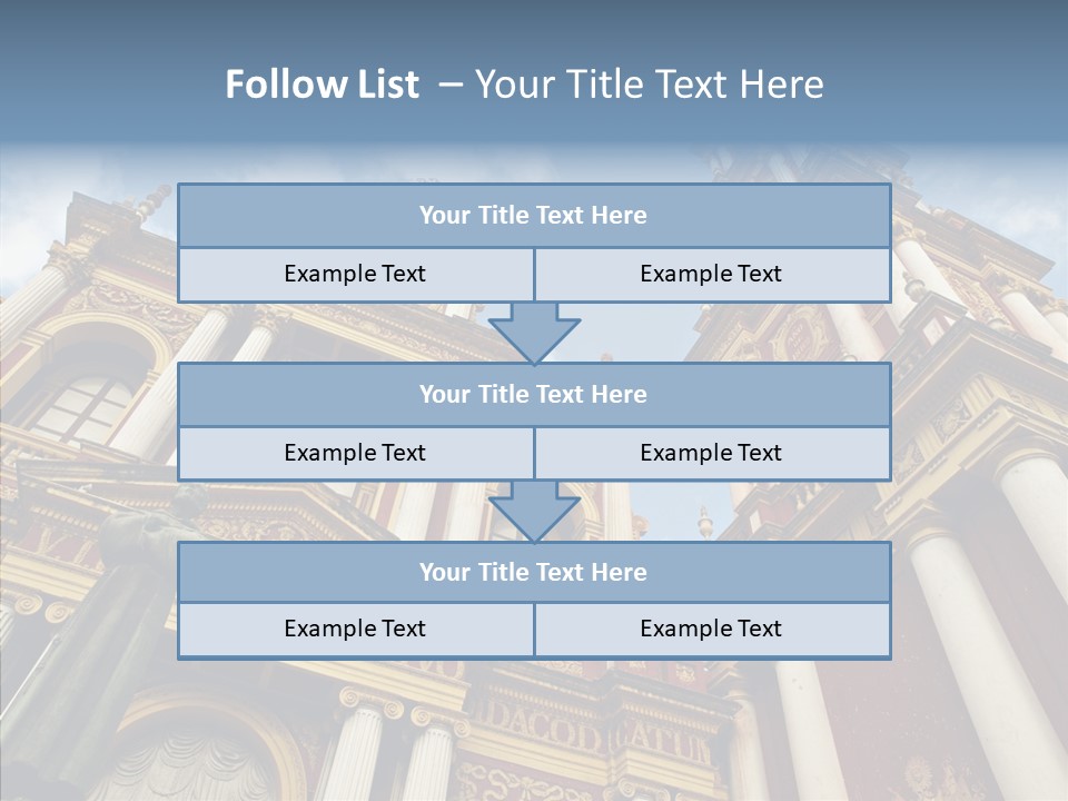 Elderly Touching Young PowerPoint Template