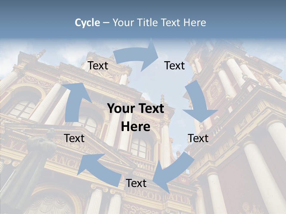 Elderly Touching Young PowerPoint Template