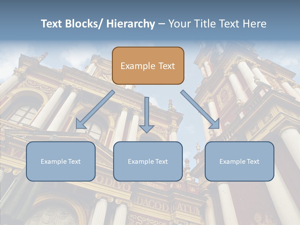 Elderly Touching Young PowerPoint Template