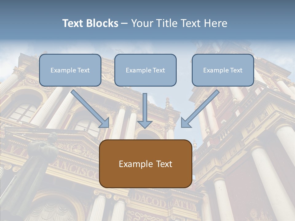 Elderly Touching Young PowerPoint Template