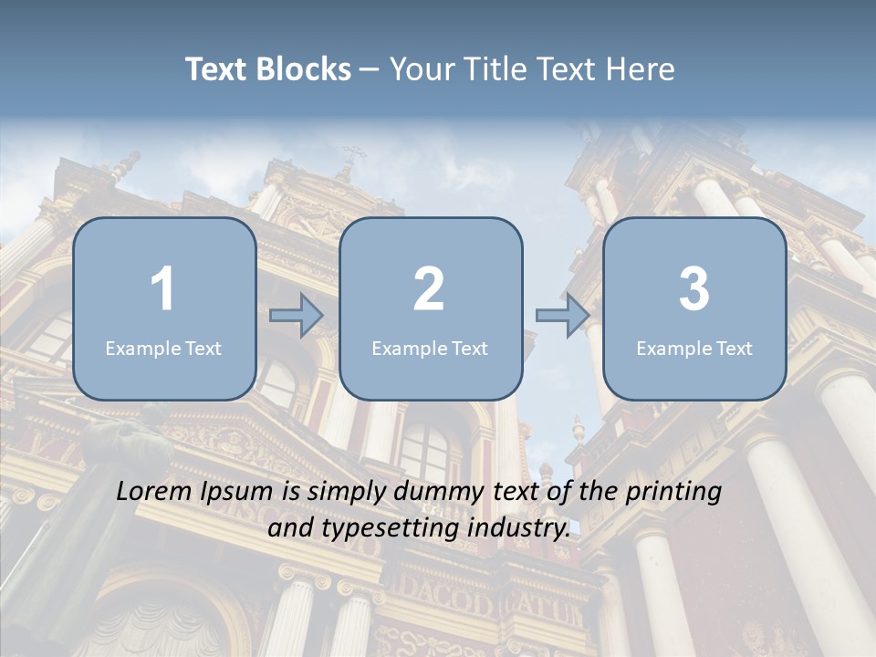 Elderly Touching Young PowerPoint Template