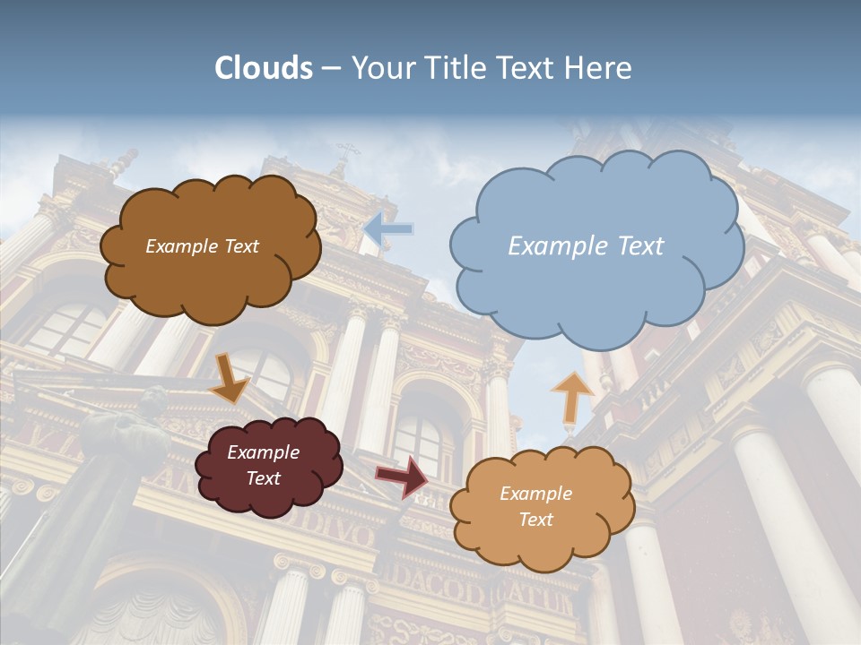 Elderly Touching Young PowerPoint Template