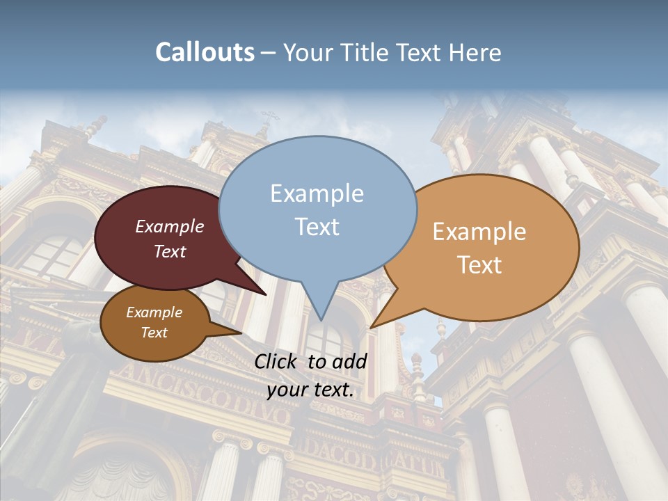 Elderly Touching Young PowerPoint Template