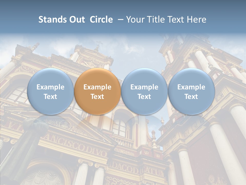 Elderly Touching Young PowerPoint Template