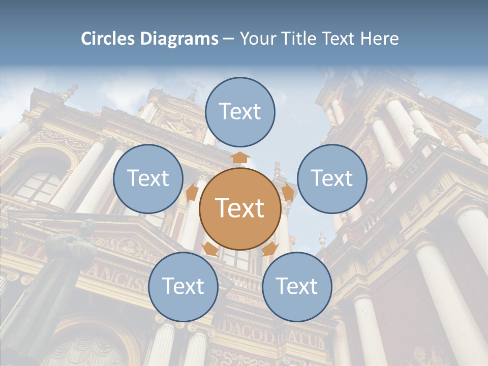 Elderly Touching Young PowerPoint Template