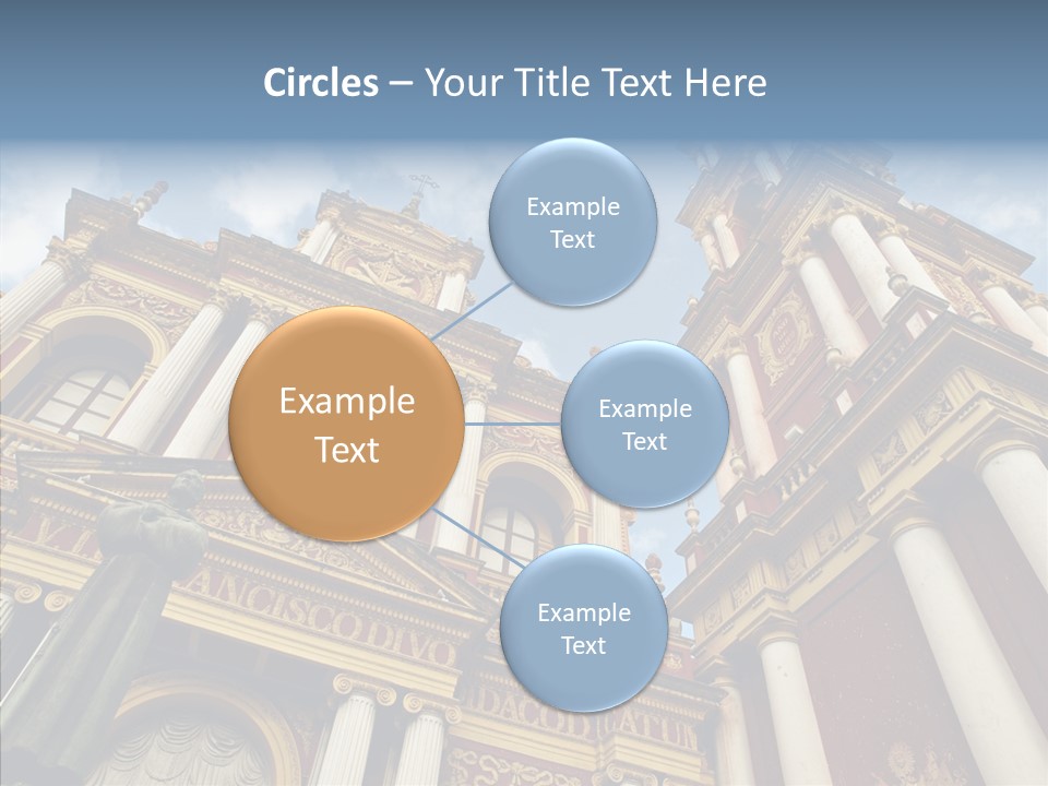 Elderly Touching Young PowerPoint Template