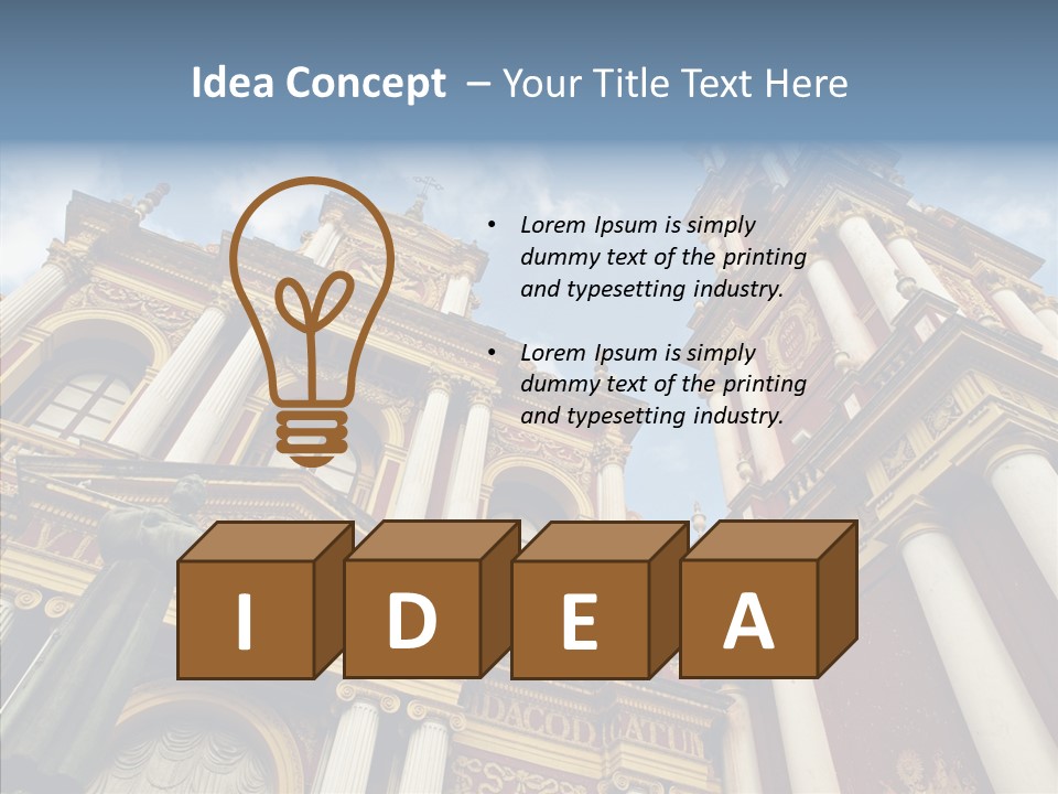 Elderly Touching Young PowerPoint Template