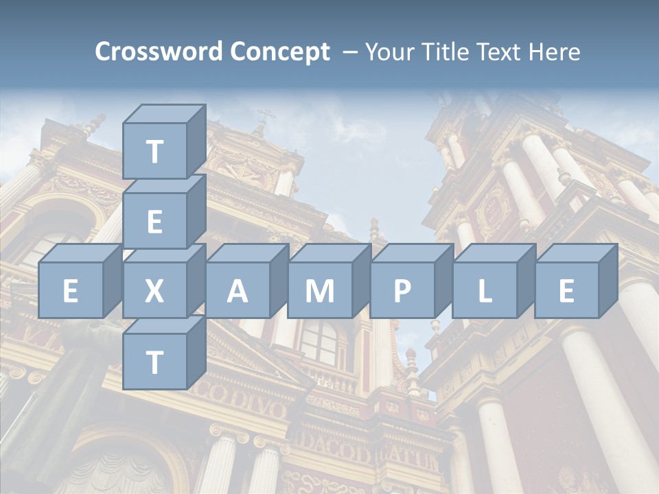 Elderly Touching Young PowerPoint Template