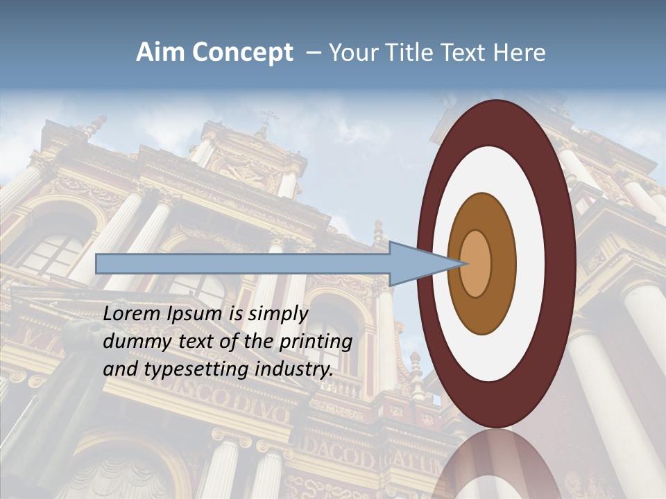 Elderly Touching Young PowerPoint Template