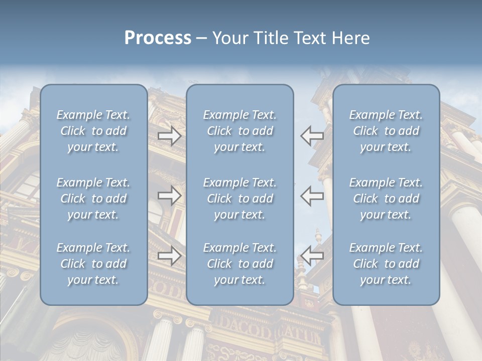 Elderly Touching Young PowerPoint Template