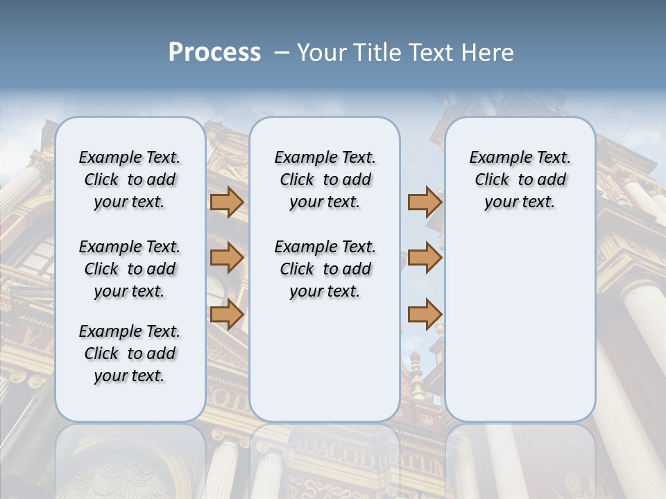 Elderly Touching Young PowerPoint Template