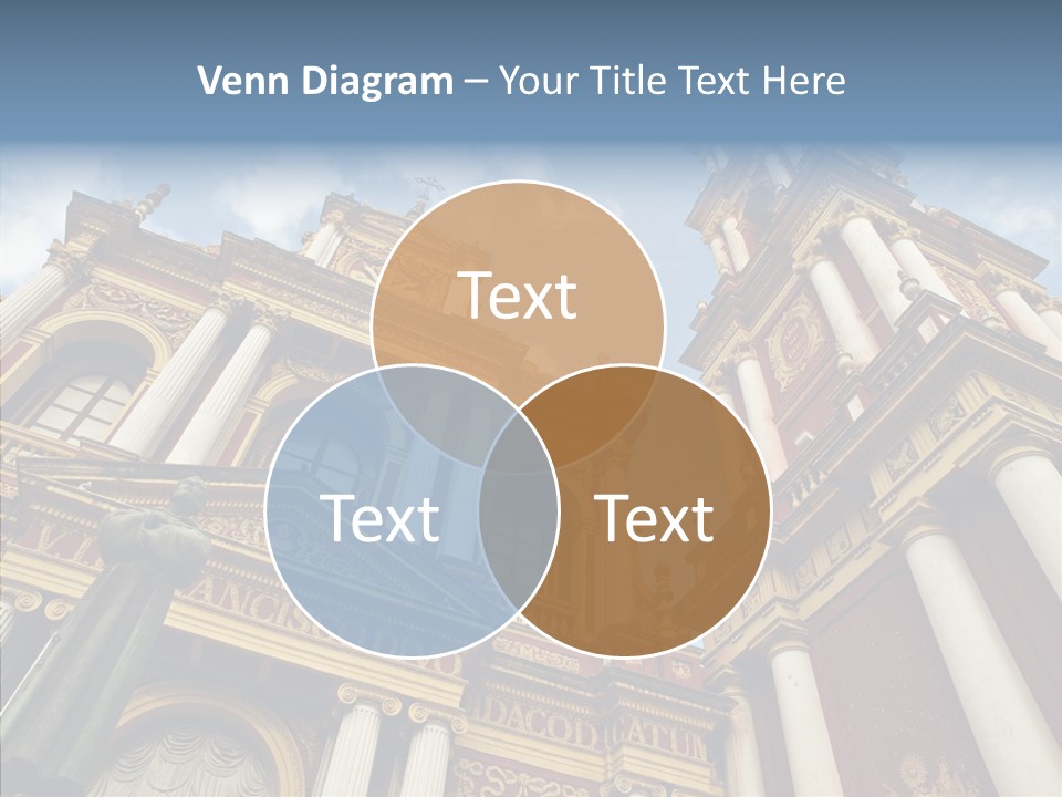 Elderly Touching Young PowerPoint Template