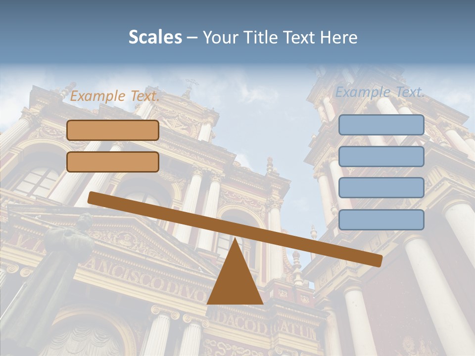 Elderly Touching Young PowerPoint Template