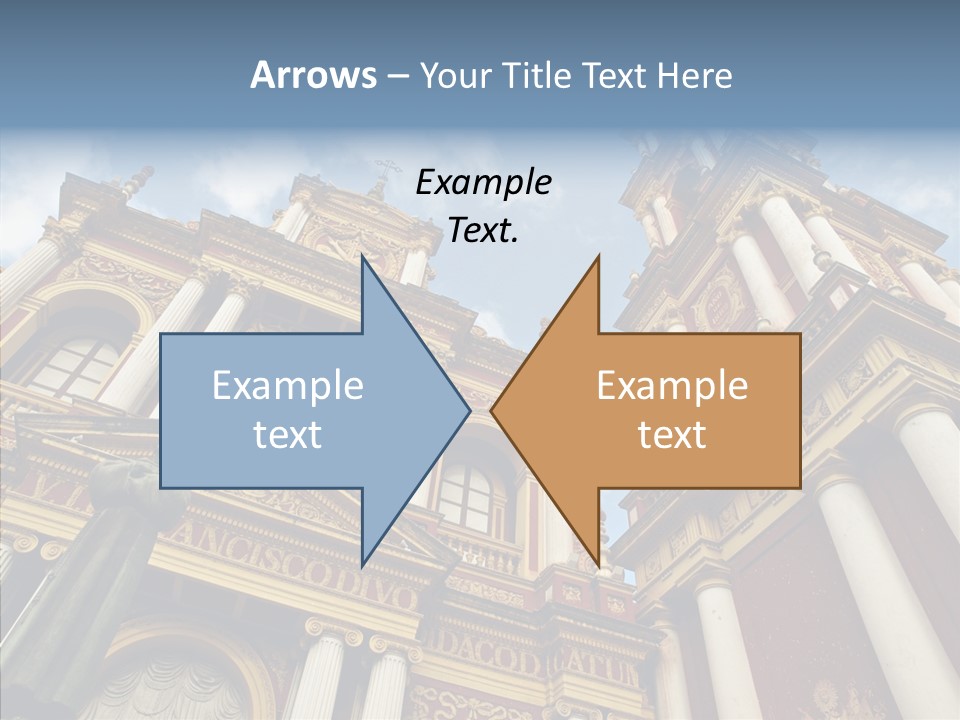 Elderly Touching Young PowerPoint Template